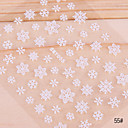 5PCS 3D Blanco Nail Stickers N º 2 (colores surtidos)