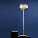 200W Modern Floor Light with 5 Lights and Crystal Beads Pendants Shade