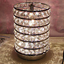 120W Contemporary Table Light with 6 Lights and Glittering Crystal Beads Shade in Metal Skeleton