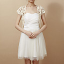 Elegant Short Sleeve Cotton Evening/Casual Wrap/Jacket
