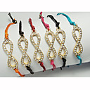 Femmes Masque simple Diamant alliage Rope Bracelet