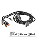 CAPDASE cabo AV composto da Apple iPhone e iPod Série iPad (MFi Certificado)