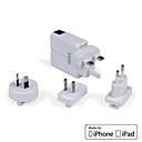 Dual USB Universal Travel Charger mit iPhone 4 Kabel 1,2 m für iPhone, iPad und vieles mehr (MFi License)