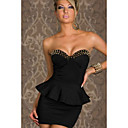 Women's Black Fashion Ruffle Shirt