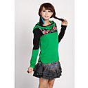 Women's Cotton Hooded Embroidery Top