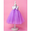 Ball Gown Halter Tea-length Tulle Flower Girl Dress