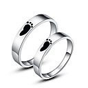 Mooie 925 Sterling Zilveren Footprint Stellen Ringen