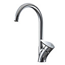 Chrome Finish Brass Kitchen Faucet (Tall)