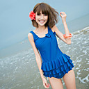 Women's One-piece Cute Ruffle Bow Straped Swimsuit