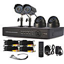4 Channel One-Touch Online CCTV DVR System(4 Channel D1 Recording)