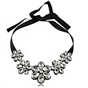 Lovable Bloem zijde met kristal Women's Kettingen
