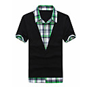 Mannen controleren Shirt T-Shirt Kraag