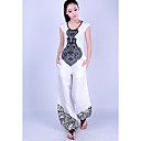 Stampa Ampi Pant Leg delle donne