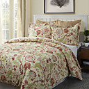 5pcs Blumenmuster Print Bettbezug Bettwäsche-Set