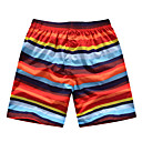 Men’s Beach Casual Rainbow Stripes Trunks