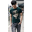 Men 's Youth Fashion Men Round Collar Short Sleeve Cultivate One's Morality T-shirt