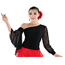 Dancewear Viscose and Tulle Latin Dance Top For Ladies