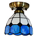 40W Künstlerische Unterputz-Licht mit Tiffany Glass Shade in Aegean Sea Blue Design