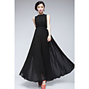 Women's Chiffon Pleated Maxi Dress