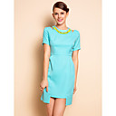 TS Cutout Shoulder Irregular Hem Dress