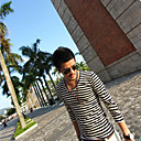 Men 's Stripes Rodada Equipado manga comprida T-shirt