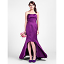 Trumpet/Mermaid Sweetheart Asymmetrical Satin Bridesmaid Dresses