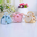 Baby Bear Favor Box With Ribbon Bow and Tag - Set of 12 (More Colors)