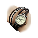 Frauen Fashional Art PU-Quarz Analog Armband Uhr (verschiedene Farben)