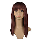 Capless 100% Indian Remy Hair 16" Kinky Straight Hair Wigs Multiple Colors Availble