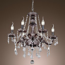 Lámpara Chandelier Vela de Cristal con 6 Bombillas - KOKOMO
