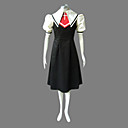 Black and White knielangen Kleid Schulmädchen-Kostüm