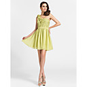 A-line One Shoulder Short/Mini Chiffon Cocktail Dress