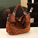 Elegante empalme PU Fur bolsas
