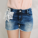 Frauen wulstige Spitze häkeln Shorts