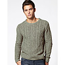 L'CART Gray Stereoscopic Jacquard Knit Sweater