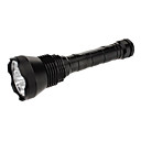 UltraFire 5-Mode 9xCree XML-T6 LED Flashlight (9500lm, 2x18650, Noir)