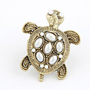 Anillo de la tortuga de metal ajustable de la manera de las mujeres