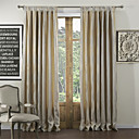 (Two Panels) Contemporary Jacquard Streak Energy Saving Curtains