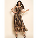 TS Leopard Print Midi Dress