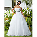 Ball Gown Sweetheart Floor-length Tulle Wedding Dress