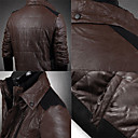 Men's Warm Check Long Sleeve Cotton Coat