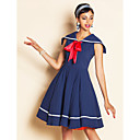 TS VINTAGE Sailor Collar Fliege Kleid