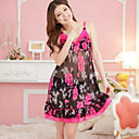 Cotton atractiva de las mujeres Straped Casual Babydoll y resbalones