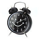 3 "Sorridente modello frontale a Bells Analog Desktop Alarm Clock (nero, 2xAA)