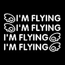 Ich fliege Pattern Auto Türgriff Dekorative Sticker