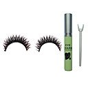 15 Pairs Black Handmade False Eyelash with Glue NO.F34