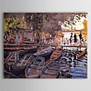 Famous Oil Painting Bathers at La Grenouillere by Claude Monet