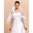 Moniste Tulle Veil coude de mariage avec le crayon Bord