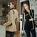 Dames Belted Contrast Color Blazer