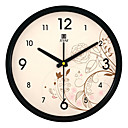 Dried Floral Metal Table Clock